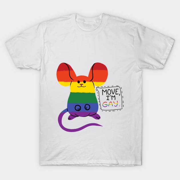 Gay Pride Mouse T-Shirt by gaypompeii